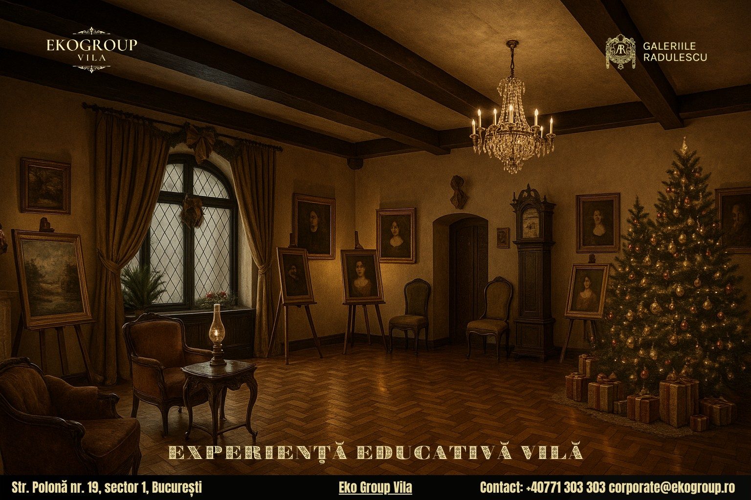 Vacanța de Crăciun între rafinament și istorie: Crăciunul anilor ’30 la Eko Group Vila